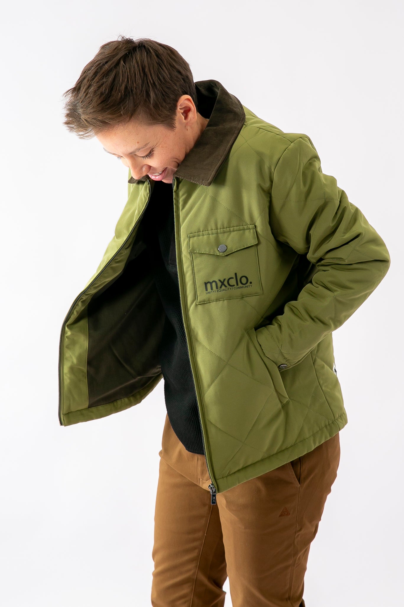 Green Quilted Jacket – Meks