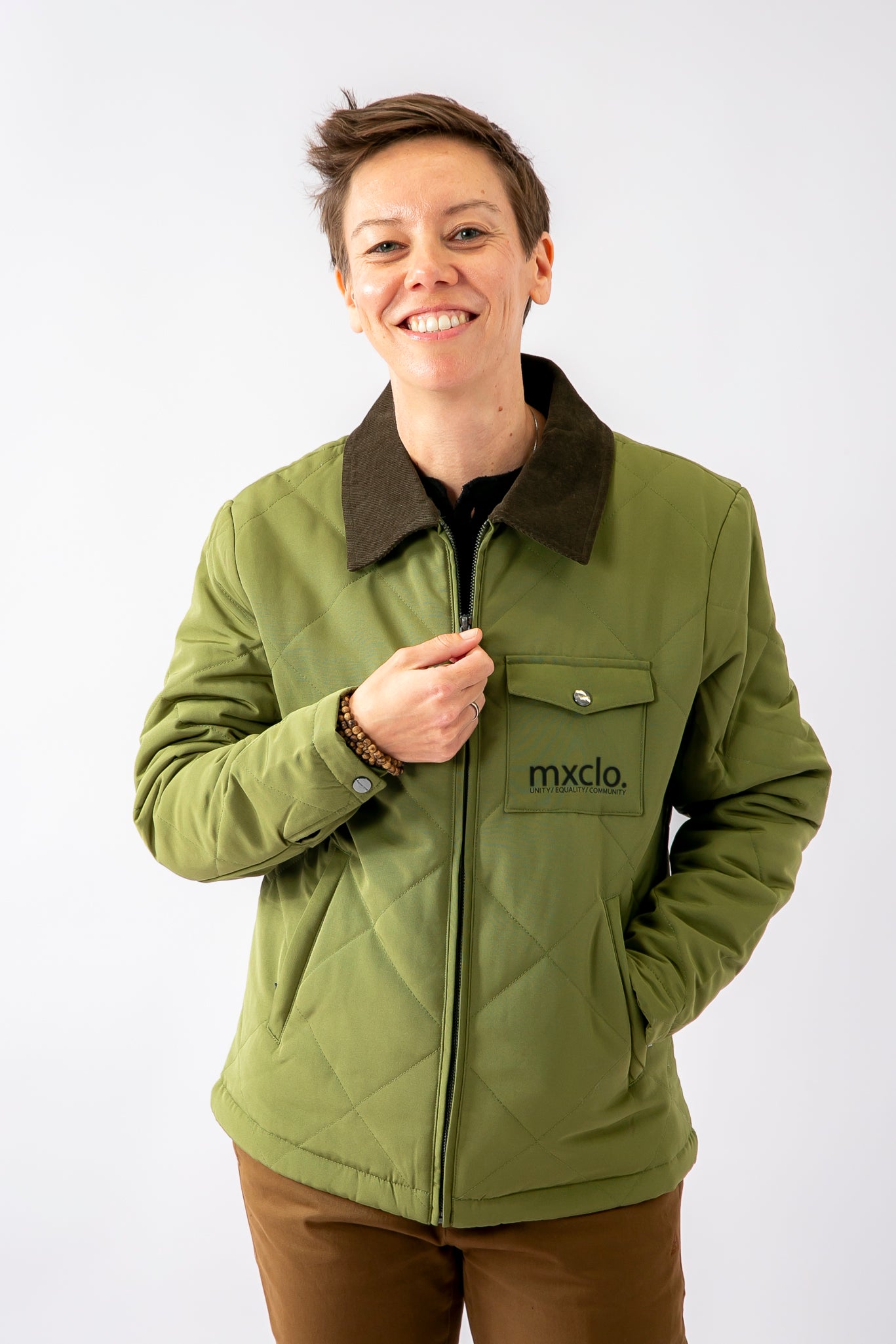Green Quilted Jacket – Meks