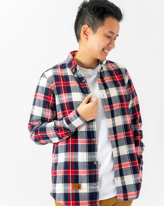 White and Flannel Long Sleeve Shirt – Meks