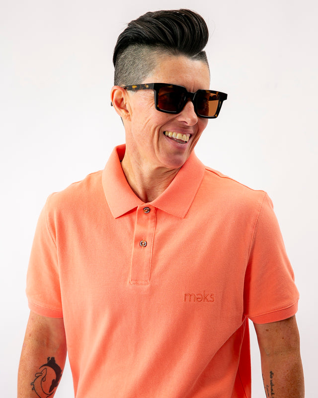 Persimmon Polo Shirt -  No credits or exchanges on sale items