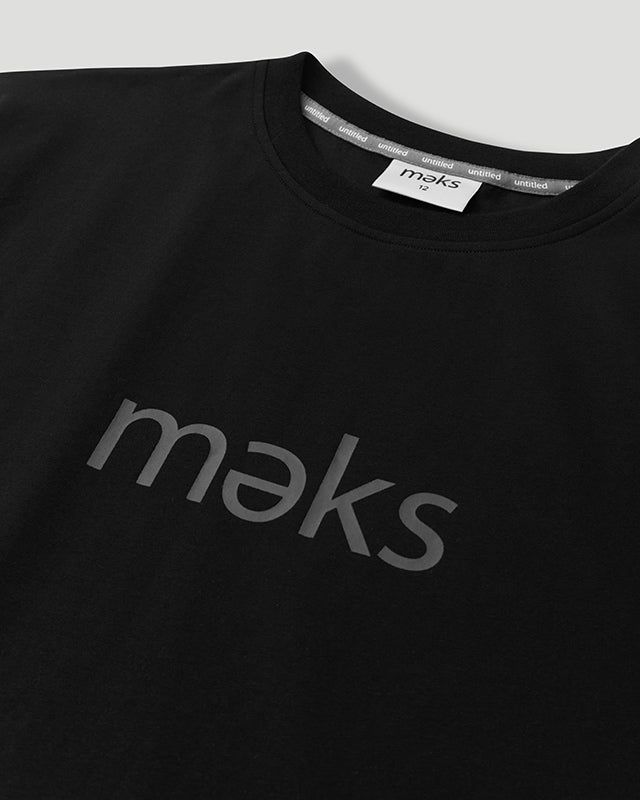 Black/Charcoal Logo Signature T-shirt – Meks